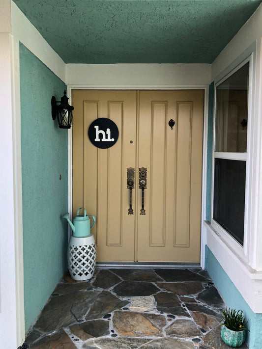 Forget a front door wreath!