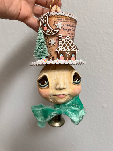 Gingerbread Moon Ornament