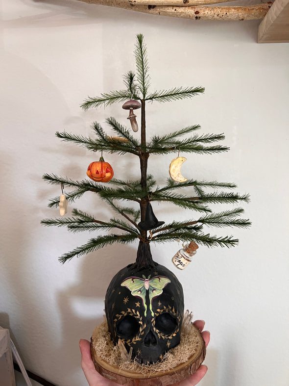 Luna Moth Skull Tree for Katie
