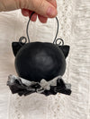 Black Cat Trick or Treat Ornament