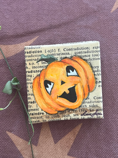 Joyful Jack o Lantern brooch