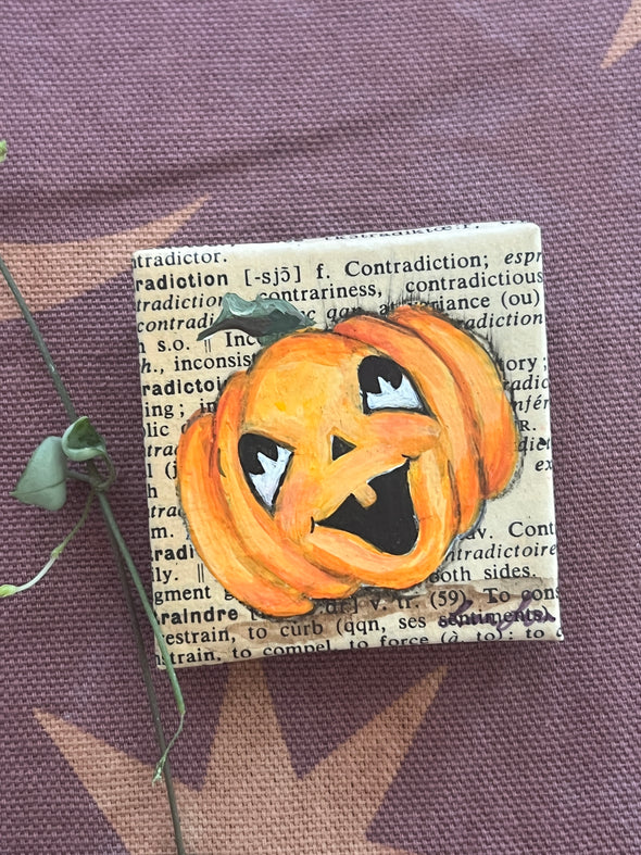 Joyful Jack o Lantern brooch