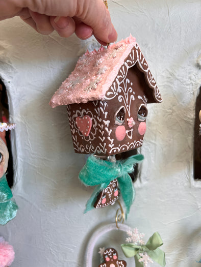 Ginger the Gingerbread House Ornament