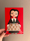 Wednesday Addams 7th day of christmas painting