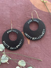 Happy Halloween jack-o’-lantern earrings #2