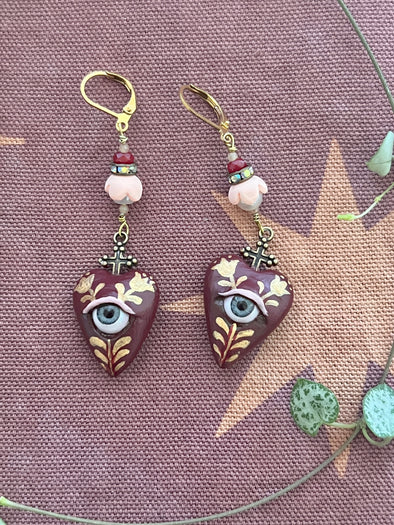 Soulful Heart Eye earrings