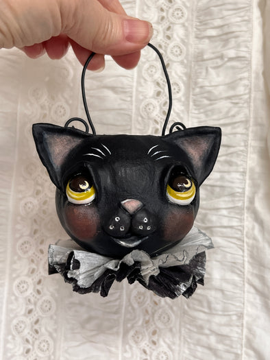 Black Cat Trick or Treat Ornament