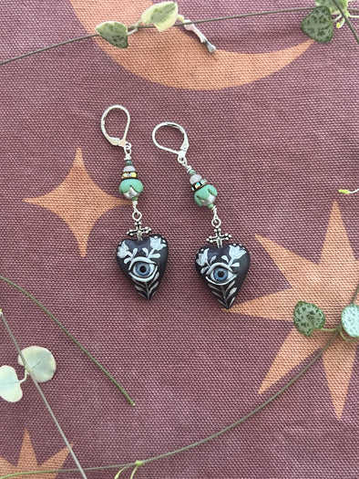 Soulful Heart Eye earrings