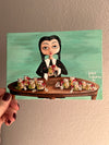 Wednesday Addams 11th day of christmas painting