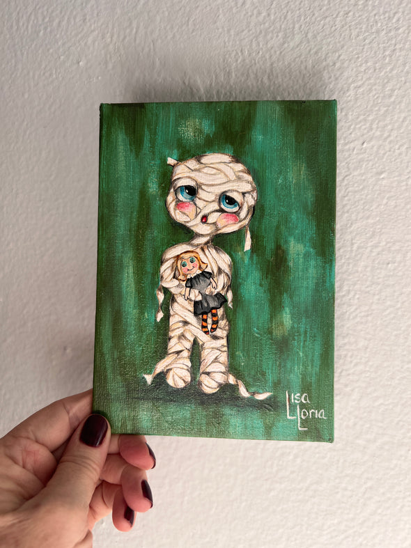 Sweet Halloween Mummy painting