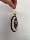 Painted Crescent Moon Ornament