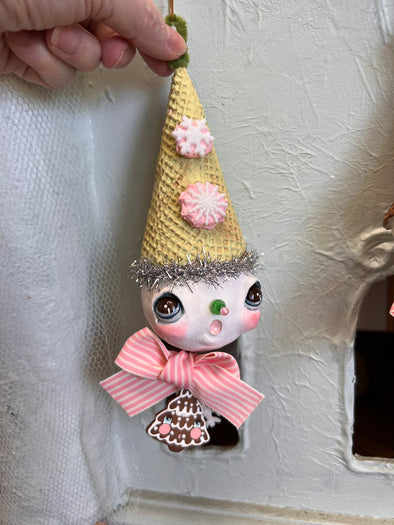 Pistachio Ice Cream Ornament